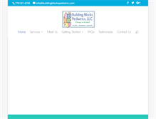 Tablet Screenshot of buildingblockspediatric.com